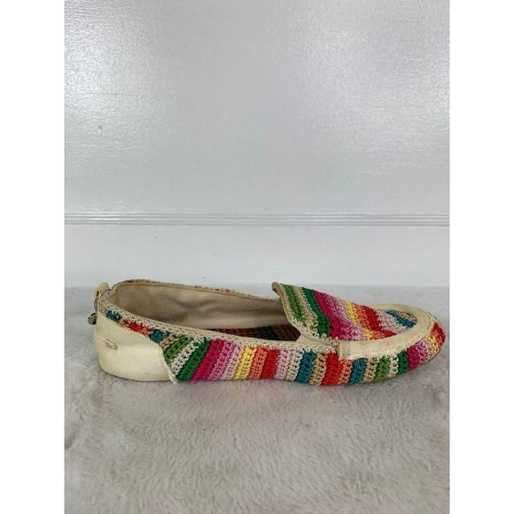The Sak Womens Knitted Rainbow Striped Slip-On Loafers Size 6M - Picture 5 of 9